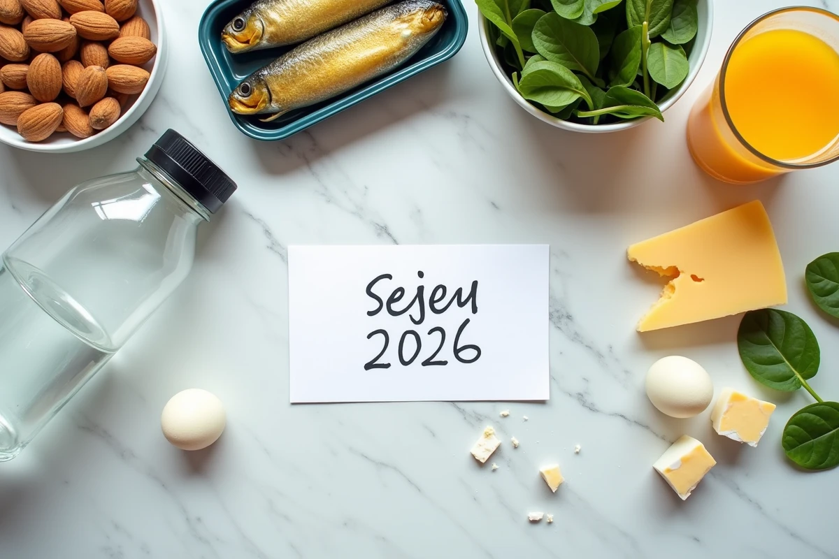 Aliments riches en calcium et vitamine D pour le plan nutritionnel familial contre la maladie de Sever