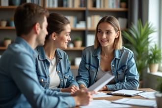 Femme et dieteticien en consultation dans un bureau moderne