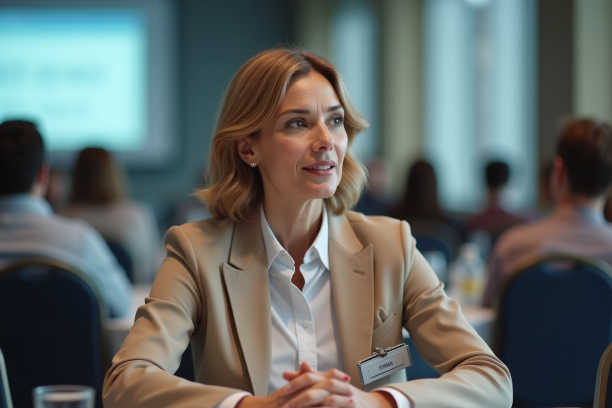 Médecin femme en réunion lors d