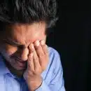 man in blue dress shirt